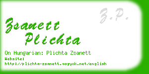 zsanett plichta business card